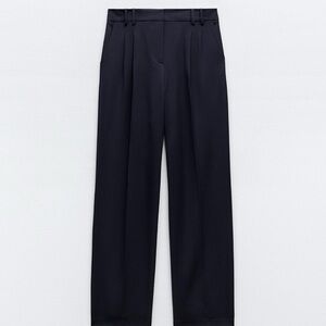 ZARA WIDE LEG PANTS WITH DARTS